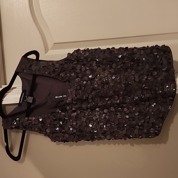 Ellen Tracy  plum 100% silk blouse - Picture 10 of 10